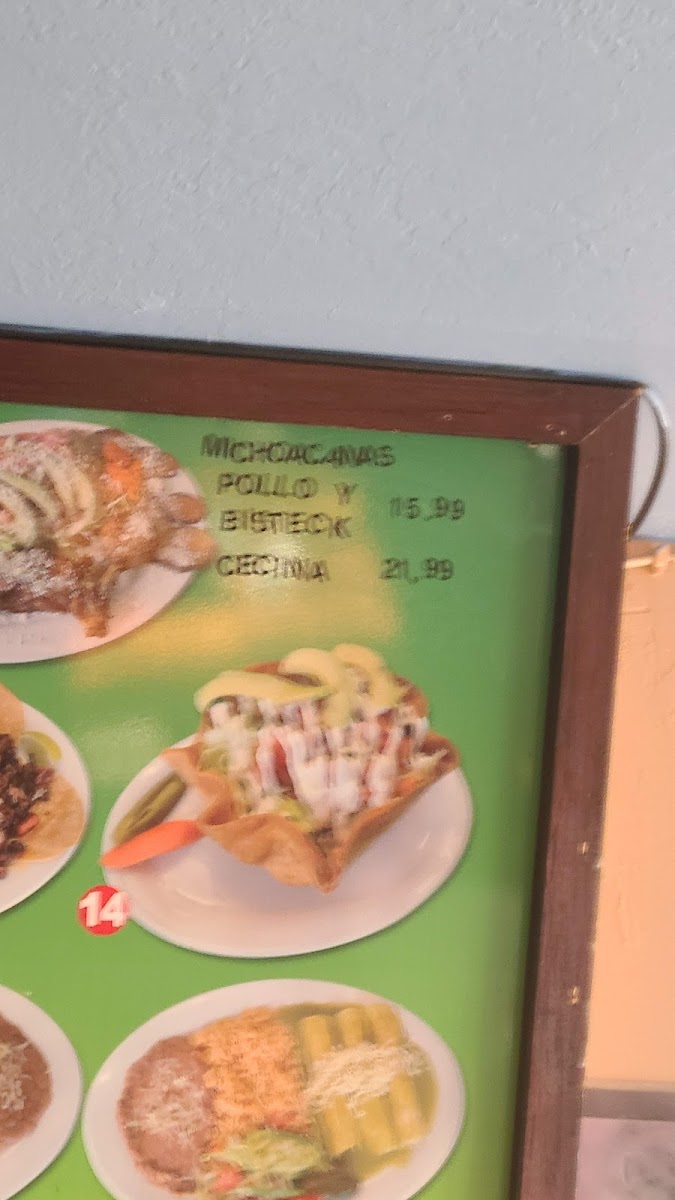 Menu Taqueria La Cazuela-4